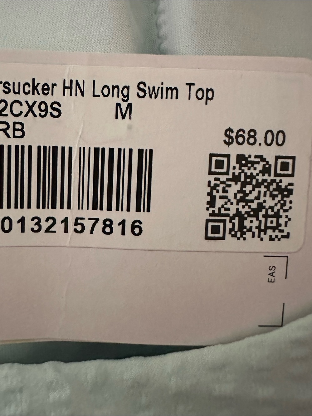 Lululemon NWT Seersucker High Neck Long Swim Top Medium - Picture 5 of 5
